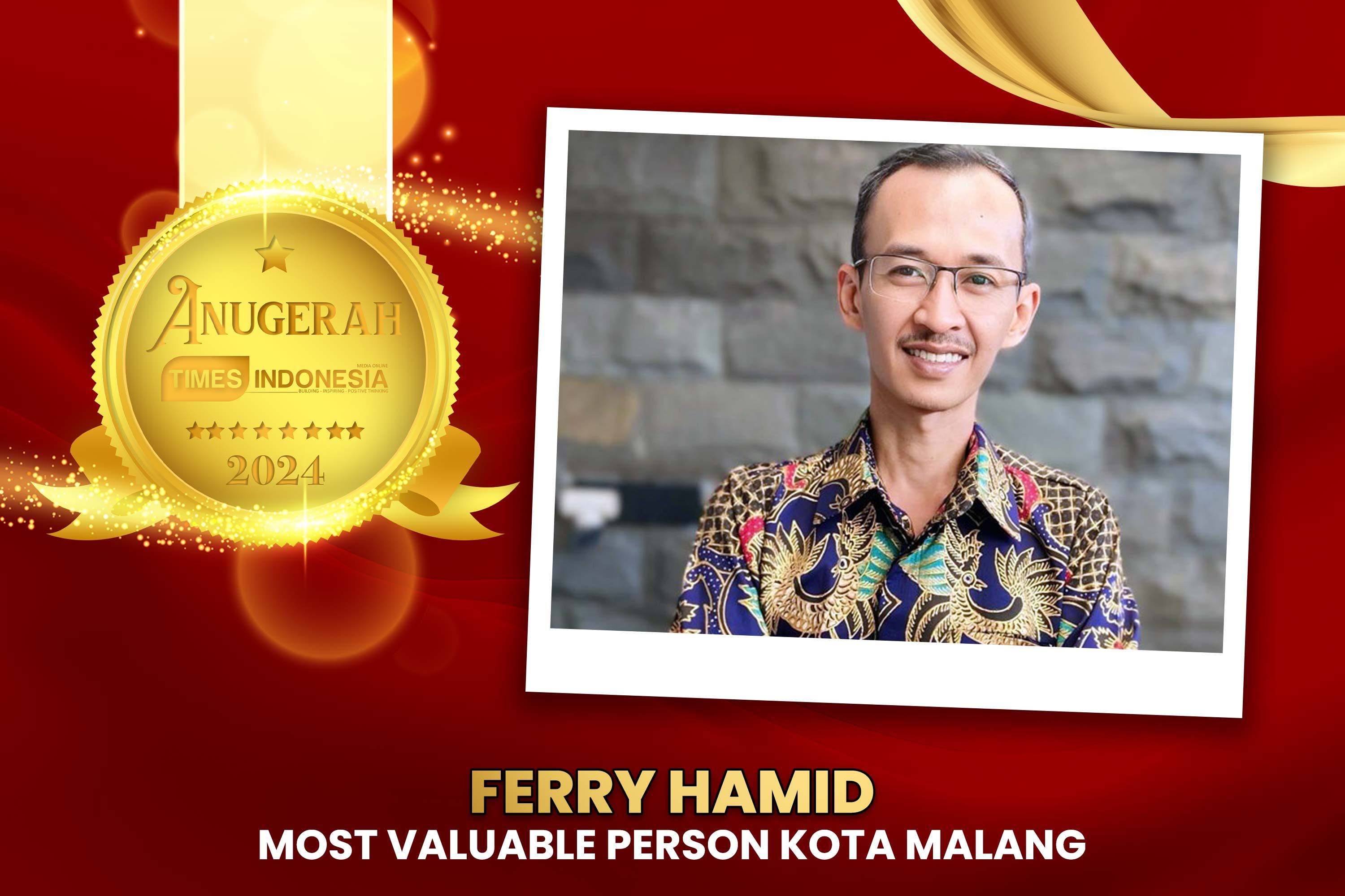 Ferry Hamid Tokoh Pemuda Inspiratif di Anugerah TIMES Indonesia 2024