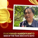 Raih Man of the Year Kota Batu, Rakhmad Hardiyanto Agropreneur Visioner Pertanian Kota Batu