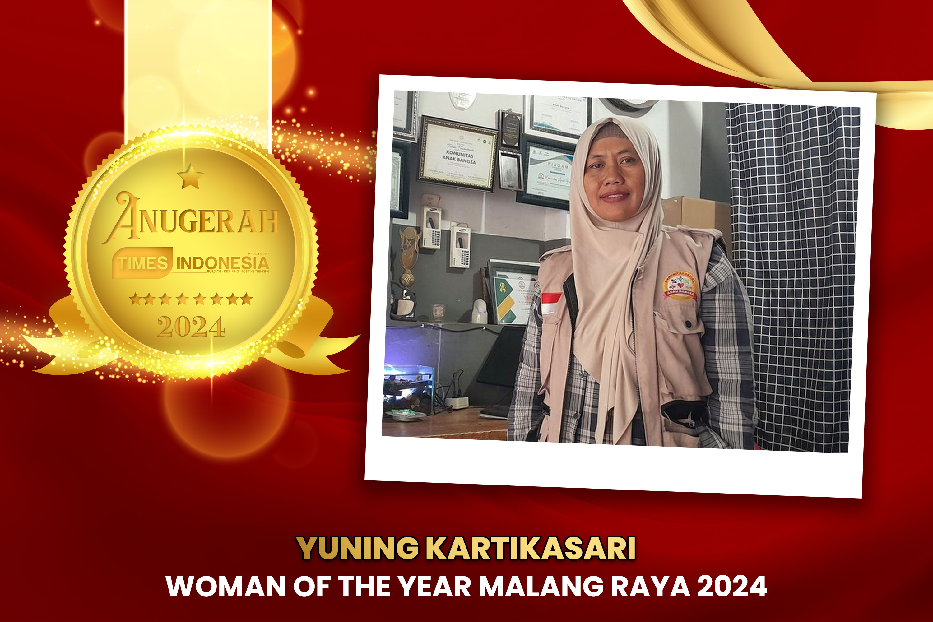 Yuning Kartikasari Raih Woman of The Year Malang Raya 2024