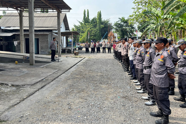 Optimalkan Pengamanan Kampanye, Polresta Banyuwangi Kerahkan Ratusan Personel