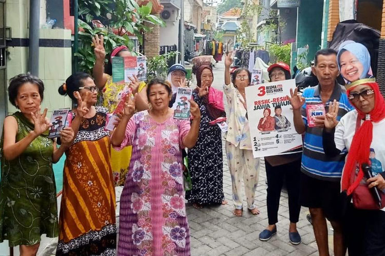 Pungkasi Kampanye Pilkada, PDI Perjuangan Surabaya Turun di 153 Kelurahan 