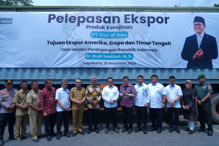 Menteri Perdagangan RI Lepas Produk Lokal Bantul Ekspor menuju Eropa