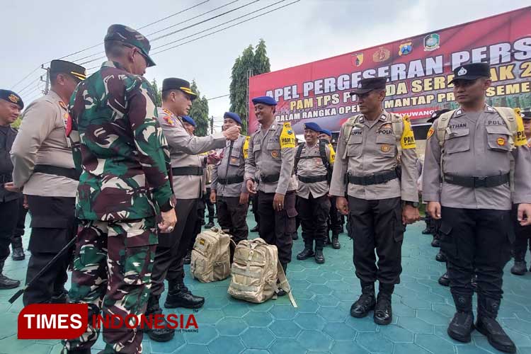 Ribuan Personel Gabungan Pengamanan Pilkada Disebar ke 2.732 TPS Di Banyuwangi