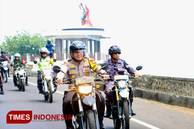 Patroli Skala Besar Pengamanan Pilkada, Aparat Gabungan Sisir Wilayah Banyuwangi Utara