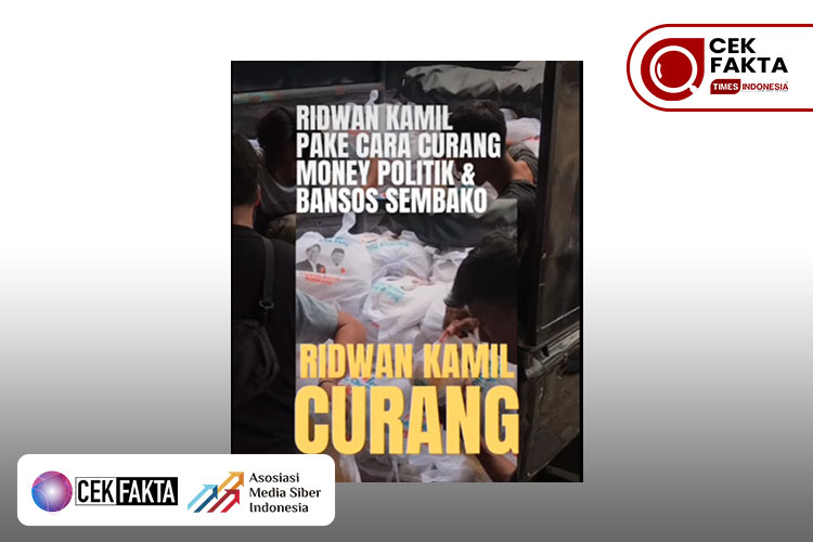 CEK FAKTA: Video RK-Suswono Pakai Cara Curang Bagikan Bansos, Benarkah?