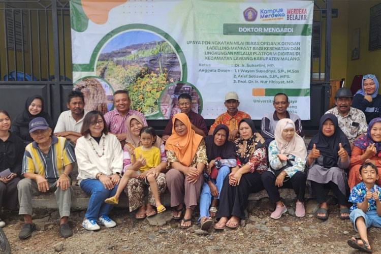 Tingkatkan Nilai Beras Organik, Dosen UB Dampingi Petani di Kabupaten Malang