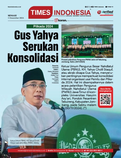 	Edisi Minggu, 1 Desember 2024: E-Koran, Bacaan Positif Masyarakat 5.0