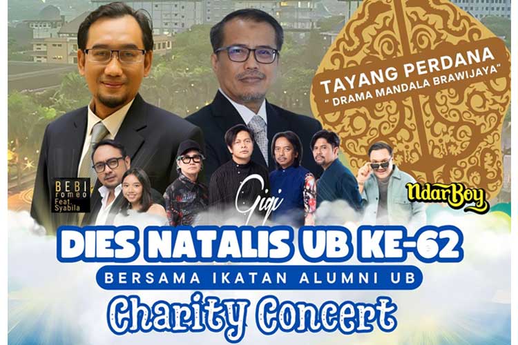 Bebi Romeo hingga Ndarboy Bakal Ramaikan Puncak Dies Natalis ke-62 UB