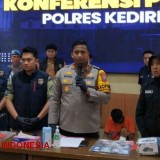 Polres Kediri Bekuk Pelaku Pembunuhan 3 Anggota Keluarga Guru