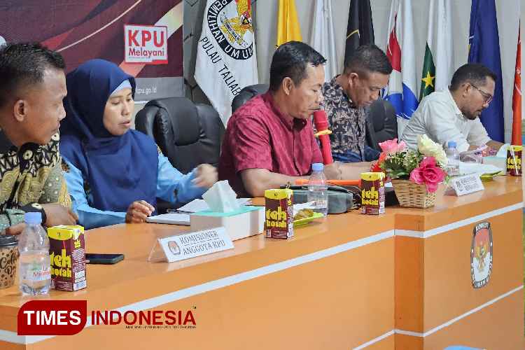 Komisi Pemilihan Umum Kabupaten Pulau Taliabu laksanakan Sidang Pleno penetapan hasil Pilkada Taliabu. (Foto Husen Hamid TIMES Indonesia)