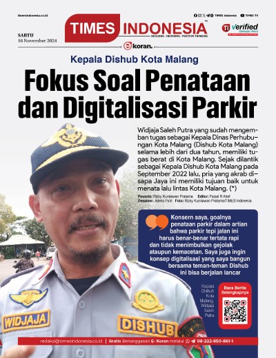 Edisi Sabtu, 16 November 2024: E-Koran, Bacaan Positif Masyarakat 5.0