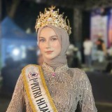 RunnerUp 1 Putri Hijabfluencer Indonesia 2024, Faradila Hesty Dukung Brand Fashion Lokal