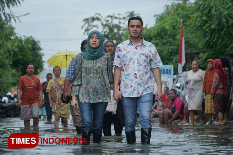 Ketua DPC Gerindra Jombang Tinjau Langsung Korban Banjir di Desa Jombok