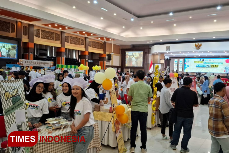 Pameran sekaligus penutupan program AWMM 2024 di Gedung Samantha Krida UB, Selasa (10/12/2024). (Foto: Achmad Fikyansyah/TIMES Indonesia)