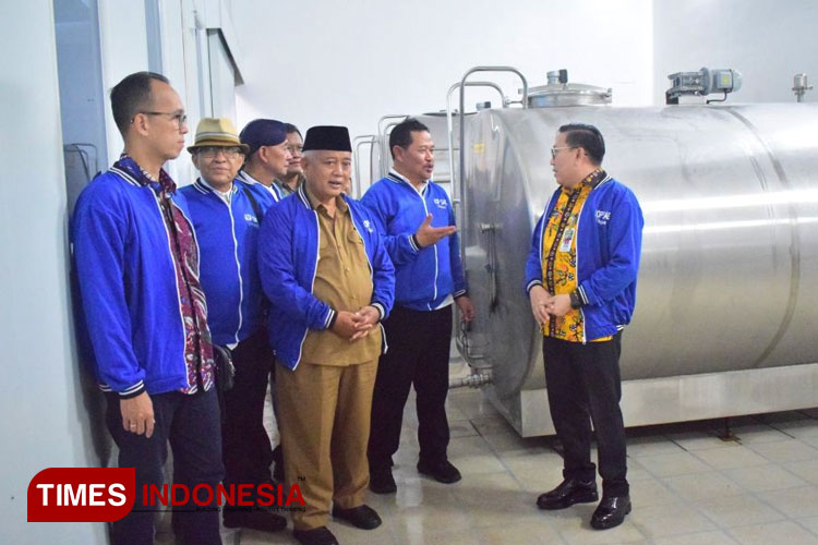 Kunjungan FFI dan peresmian Milk Collection Center (MCC) di Pujon, Malang, Jawa Timur, Selasa (11/12/2024).(Foto : Hamida Soetadji/TIMES Indonesia)