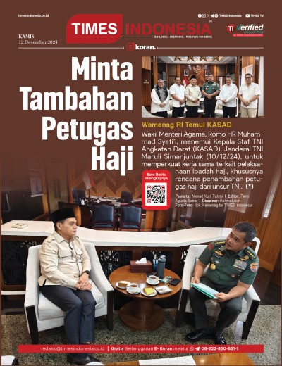 	Edisi Kamis, 12 Desember 2024: E-Koran, Bacaan Positif Masyarakat 5.0