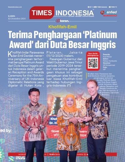 Edisi Kamis, 12 Desember 2024: E-Koran, Bacaan Positif Masyarakat 5.0