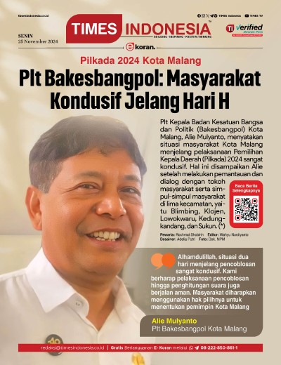 Edisi Senin, 25 November 2024: E-Koran, Bacaan Positif Masyarakat 5.0