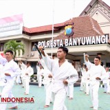 Polresta Banyuwangi Pertajam Kemampuan Bela Diri Personel