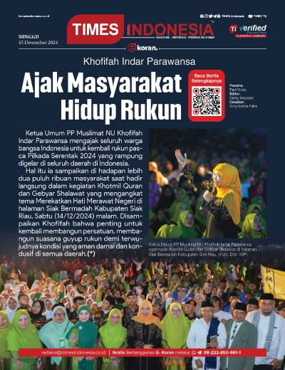 	Edisi Minggu, 15 Desember 2024: E-Koran, Bacaan Positif Masyarakat 5.0