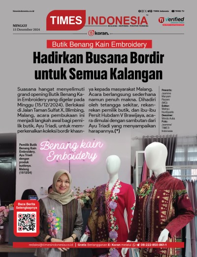 Edisi Minggu, 15 Desember 2024: E-Koran, Bacaan Positif Masyarakat 5.0