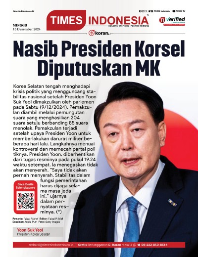 	Edisi Minggu, 15 Desember 2024: E-Koran, Bacaan Positif Masyarakat 5.0
