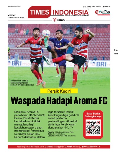 Edisi Minggu, 15 Desember 2024: E-Koran, Bacaan Positif Masyarakat 5.0