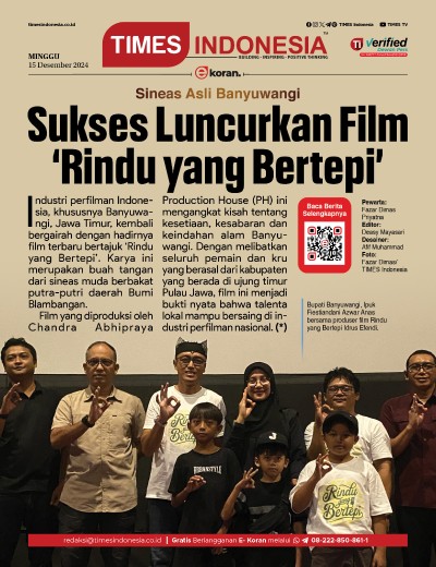 Edisi Minggu, 15 Desember 2024: E-Koran, Bacaan Positif Masyarakat 5.0