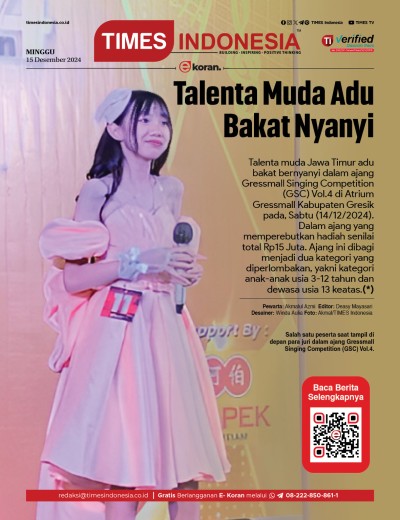 Edisi Minggu, 15 Desember 2024: E-Koran, Bacaan Positif Masyarakat 5.0