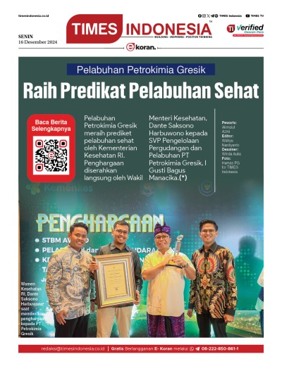 Edisi Senin, 16 Desember 2024: E-Koran, Bacaan Positif Masyarakat 5.0