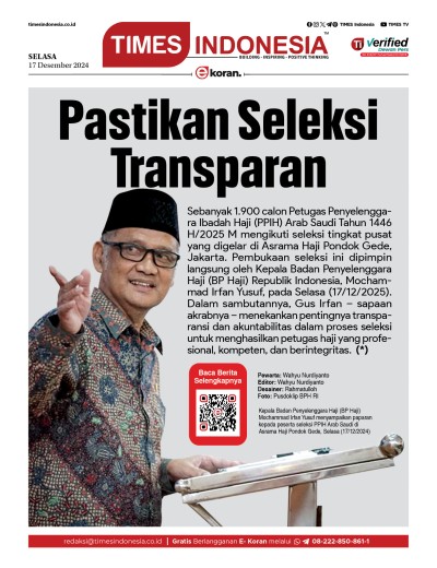 Edisi Selasa, 17 Desember 2024: E-Koran, Bacaan Positif Masyarakat 5.0