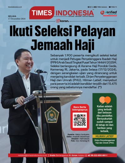 Edisi Selasa, 17 Desember 2024: E-Koran, Bacaan Positif Masyarakat 5.0