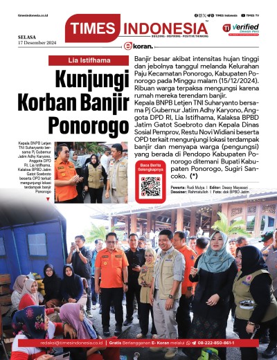 Edisi Selasa, 17 Desember 2024: E-Koran, Bacaan Positif Masyarakat 5.0