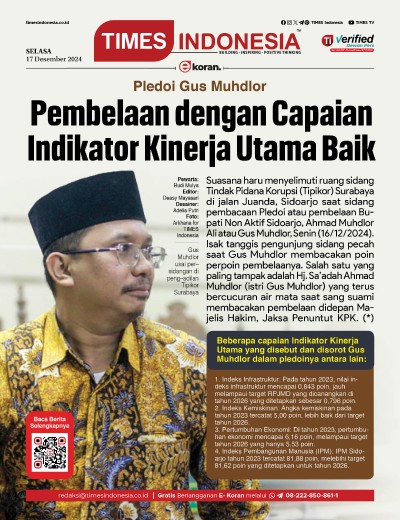 Edisi Selasa, 17 Desember 2024: E-Koran, Bacaan Positif Masyarakat 5.0