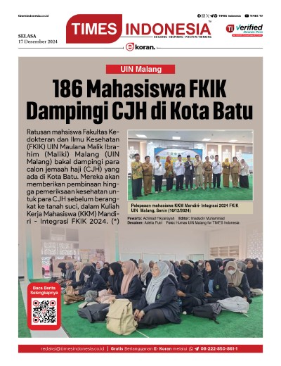 Edisi Selasa, 17 Desember 2024: E-Koran, Bacaan Positif Masyarakat 5.0