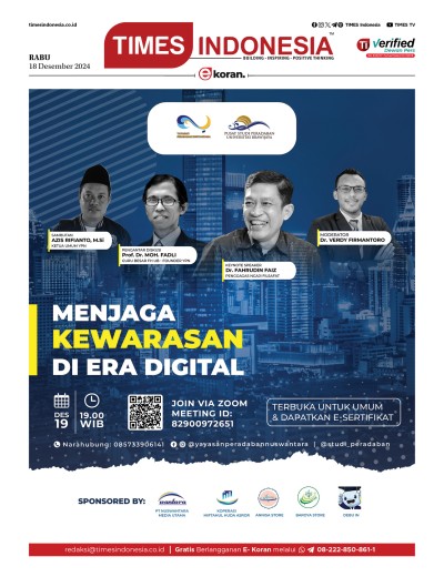 Edisi Rabu, 18 Desember 2024: E-Koran, Bacaan Positif Masyarakat 5.0