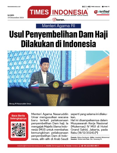 	Edisi Kamis, 19 Desember 2024: E-Koran, Bacaan Positif Masyarakat 5.0