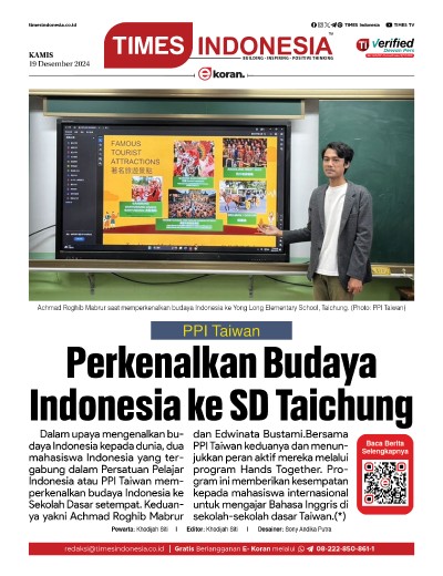 	Edisi Kamis, 19 Desember 2024: E-Koran, Bacaan Positif Masyarakat 5.0