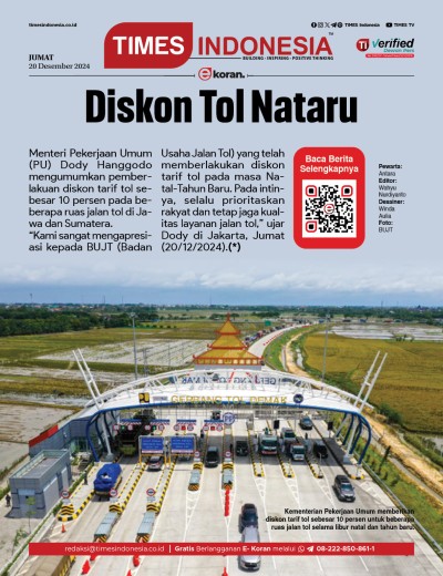 Edisi Jumat, 20 Desember 2024: E-Koran, Bacaan Positif Masyarakat 5.0