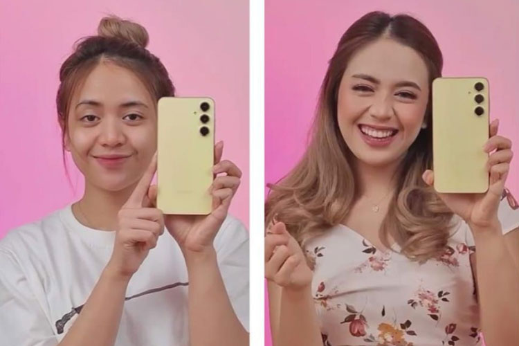 Tips konten bersama Galaxy A55 5G. (FOTO: ist)