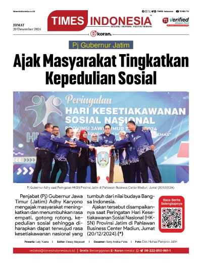 Edisi Jumat, 20 Desember 2024: E-Koran, Bacaan Positif Masyarakat 5.0