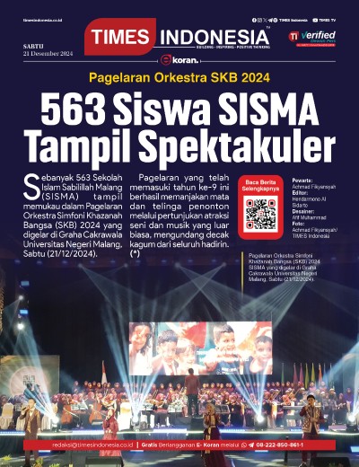 Edisi Sabtu, 21 Desember 2024: E-Koran, Bacaan Positif Masyarakat 5.0