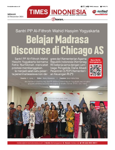 Edisi Minggu, 22 Desember 2024: E-Koran, Bacaan Positif Masyarakat 5.0