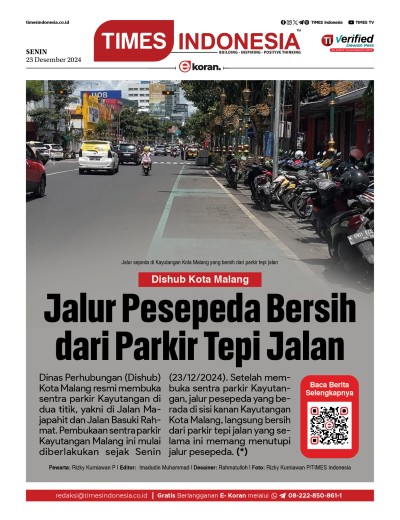 Edisi Senin, 23 Desember 2024: E-Koran, Bacaan Positif Masyarakat 5.0