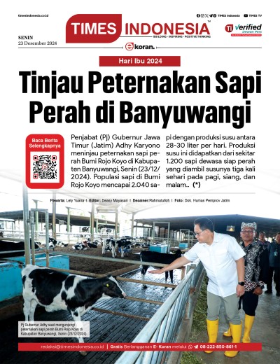 Edisi Senin, 23 Desember 2024: E-Koran, Bacaan Positif Masyarakat 5.0