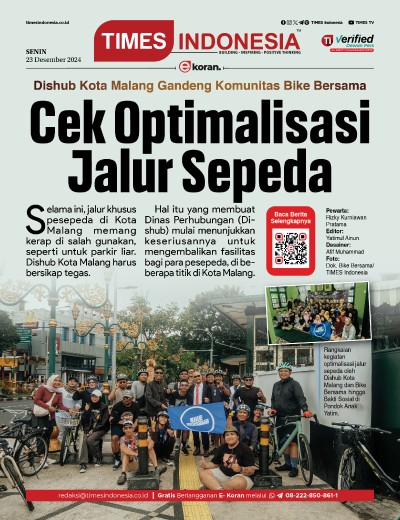 Edisi Senin, 23 Desember 2024: E-Koran, Bacaan Positif Masyarakat 5.0