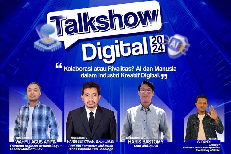 Pemuda Kreatif Ponorogo Gelar Talkshow Digital 2024