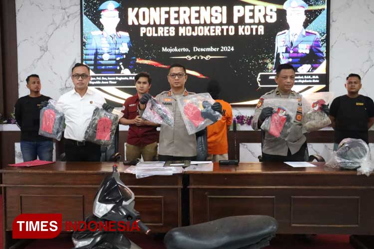 Polres Mojokerto Kota Tangkap Pembunuh Sadis, Terancam Hukuman Mati