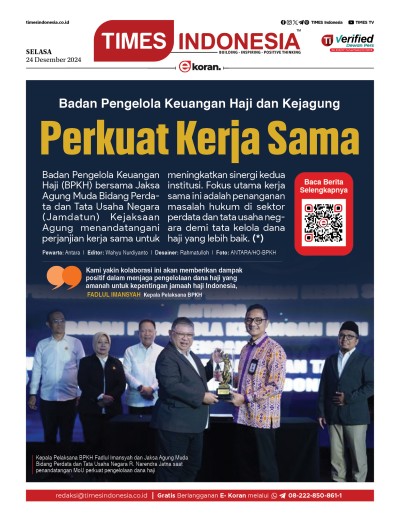 	Edisi Selasa, 24 Desember 2024: E-Koran, Bacaan Positif Masyarakat 5.0
