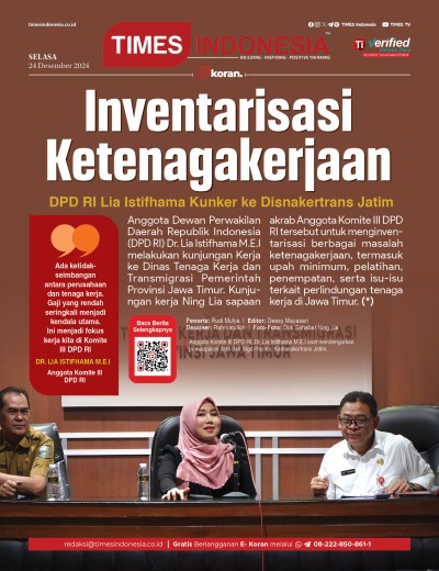 	Edisi Selasa, 24 Desember 2024: E-Koran, Bacaan Positif Masyarakat 5.0